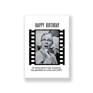 Cartão de aniversário engraçado | Cartão de feliz aniversário engraçado | Cartão de aniversário rude | Cartão de aniversário retrô | Cartão de aniversário vintage