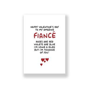 Carte de Saint-Valentin drôle | Saint-Valentin de fiancé | Carte de Saint-Valentin grossière | Carte de Saint Valentin drôle | Pour lui | pour elle | Fiancé