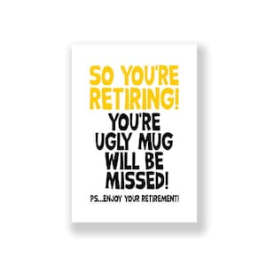 Funny Retirement Card | Happy Retirement Card | Retiring Card | Rude Retirement Card