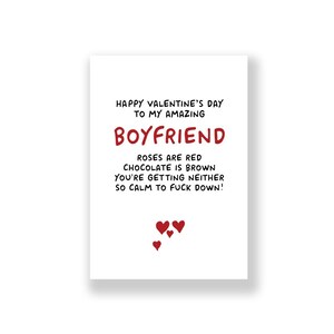 Funny Valentine&#39;s Day Card | Funny Boyfriend Valentine&#39;s Day | Rude Valentines Card | Valentines Day Card For Him | Boyfriend