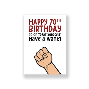 70ème carte d'anniversaire drôle | Joyeux 70ème anniversaire drôle | Carte d'anniversaire grossière