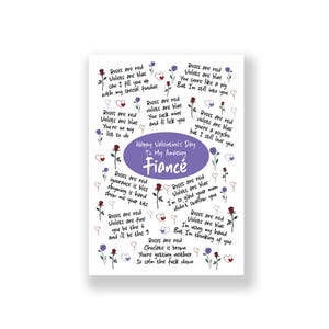 Carte de Saint-Valentin fiancé drôle pour elle | Fiancé Saint-Valentin | Carte de Saint-Valentin grossière | Carte de Saint Valentin drôle pour elle |  Fiancé