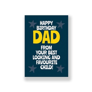 Divertente biglietto di auguri di compleanno per papà / Divertente biglietto di auguri di buon compleanno per papà / Biglietto di auguri di compleanno maleducato / Per papà