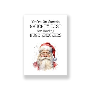 Tarjeta de Navidad divertida / Tarjeta de Navidad divertida / Tarjeta de Navidad grosera / Tarjeta de Navidad grosera