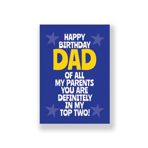 Divertente biglietto di auguri di compleanno per papà / Divertente biglietto di auguri di buon compleanno per papà / Biglietto di auguri di compleanno maleducato / Per papà