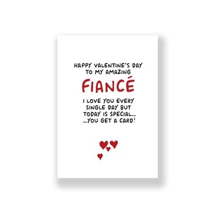 Carte de Saint-Valentin drôle | Saint-Valentin de fiancé | Carte de Saint-Valentin grossière | Carte de Saint Valentin drôle | Pour lui | pour elle | Fiancé