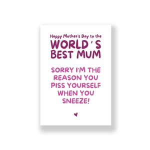 Funny Mother&#39;s Day Card | Cheeky Mother&#39;s Day Card | Rude Mother&#39;s Day Card | Happy Mother&#39;s Day | Mum Card | Mother Card