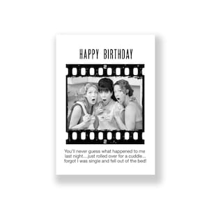 Cartão de aniversário engraçado | Cartão de feliz aniversário engraçado | Cartão de aniversário rude | Cartão de aniversário retrô | Cartão de aniversário vintage