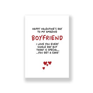 Funny Valentine&#39;s Day Card | Funny Boyfriend Valentine&#39;s Day | Rude Valentines Card | Valentines Day Card For Him | Boyfriend