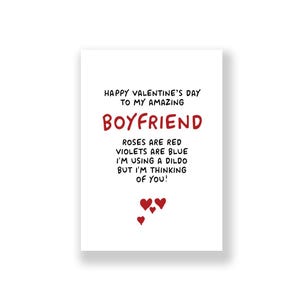 Funny Valentine&#39;s Day Card | Funny Boyfriend Valentine&#39;s Day | Rude Valentines Card | Valentines Day Card For Him | Boyfriend