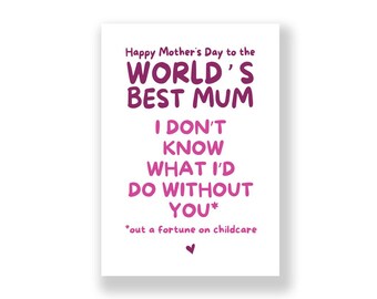 Tarjeta divertida para el Día de la Madre / Tarjeta atrevida para el Día de la Madre / Tarjeta grosera para el Día de la Madre / Feliz Día de la Madre / Tarjeta para mamá / Tarjeta para madre