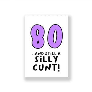 80ème carte d'anniversaire drôle | 80ème joyeux anniversaire drôle carte de Zazzle.be Liste d'envies Vous avez des idées ? Carte d'anniversaire grossière
