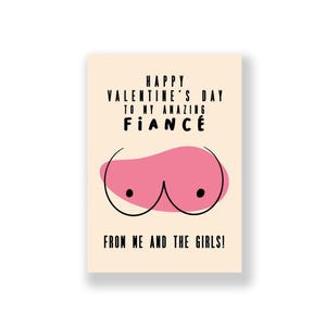 Carte de Saint-Valentin drôle | Saint-Valentin de fiancé | Carte de Saint-Valentin grossière | Carte de Saint Valentin drôle | Pour lui | pour elle | Fiancé