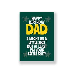 Divertente biglietto di auguri di compleanno per papà / Divertente biglietto di auguri di buon compleanno per papà / Biglietto di auguri di compleanno maleducato / Per papà