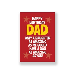 Divertente biglietto di auguri di compleanno per papà / Divertente biglietto di auguri di buon compleanno per papà / Biglietto di auguri di compleanno maleducato / Per papà