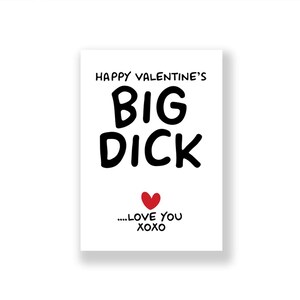 Carte de Saint-Valentin drôle | Carte de Saint-Valentin grossière | Carte de Saint Valentin pour lui | Petit ami | Mari | Fiancé