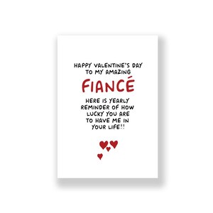 Carte de Saint-Valentin drôle | Saint-Valentin de fiancé | Carte de Saint-Valentin grossière | Carte de Saint Valentin drôle | Pour lui | pour elle | Fiancé