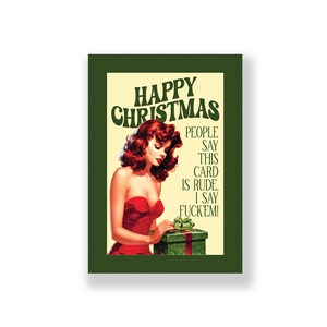 Carte de Noël drôle | Carte de Noël drôle | Carte de Noël grossière | Carte de Noël grossière