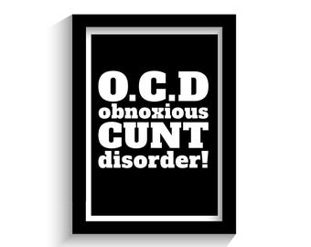 Funny Print | Funny Wall Art | Rude Print