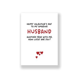 Funny Husband Valentine&#39;s Day Card | Husband Valentine&#39;s Day Card | Rude Valentines Card  | For Him | Husband Valentines Card
