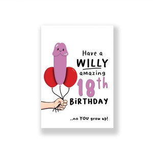 18ème carte d'anniversaire drôle | 18ème anniversaire joyeux drôle carte de vœux | Carte d'anniversaire grossière