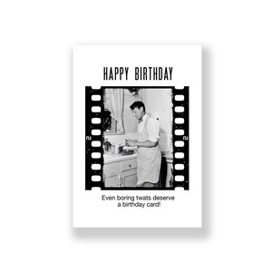 Cartão de aniversário engraçado | Cartão de feliz aniversário engraçado | Cartão de aniversário rude | Cartão de aniversário retrô | Cartão de aniversário vintage