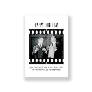 Carte d'anniversaire drôle | Carte drôle de joyeux anniversaire | carte d'anniversaire grossière | Carte d'anniversaire rétro | Carte d'anniversaire vintage