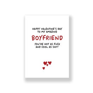 Funny Valentine&#39;s Day Card | Funny Boyfriend Valentine&#39;s Day | Rude Valentines Card | Valentines Day Card For Him | Boyfriend