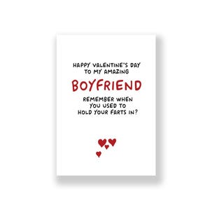 Funny Valentine&#39;s Day Card | Funny Boyfriend Valentine&#39;s Day | Rude Valentines Card | Valentines Day Card For Him | Boyfriend