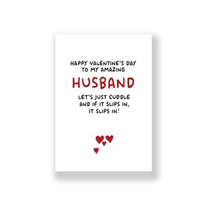 Funny Husband Valentine&#39;s Day Card | Husband Valentine&#39;s Day Card | Rude Valentines Card  | For Him | Husband Valentines Card