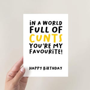 Funny Birthday Card | Funny Happy Birthday Card | Rude Birthday card