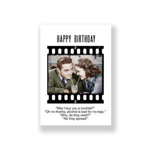 Cartão de aniversário engraçado | Cartão de feliz aniversário engraçado | Cartão de aniversário rude | Cartão de aniversário retrô | Cartão de aniversário vintage