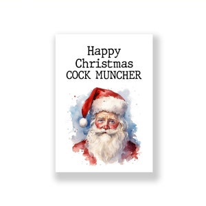 Tarjeta de Navidad divertida / Tarjeta de Navidad divertida / Tarjeta de Navidad grosera / Tarjeta de Navidad grosera
