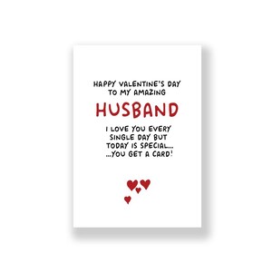 Funny Husband Valentine&#39;s Day Card | Husband Valentine&#39;s Day Card | Rude Valentines Card  | For Him | Husband Valentines Card