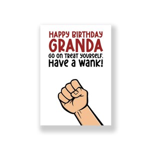 Carte d'anniversaire drôle | Carte d'anniversaire drôle de grand-mère | Carte d'anniversaire grand-mère