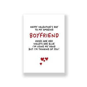 Funny Valentine&#39;s Day Card | Funny Boyfriend Valentine&#39;s Day | Rude Valentines Card | Valentines Day Card For Him | Boyfriend