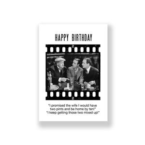 Cartão de aniversário engraçado | Cartão de feliz aniversário engraçado | Cartão de aniversário rude | Cartão de aniversário retrô | Cartão de aniversário vintage