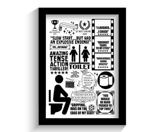 Funny Bathroom Print | Funny Wall Art | Rude Print | Hallway Print | Home Print | Bathroom Print