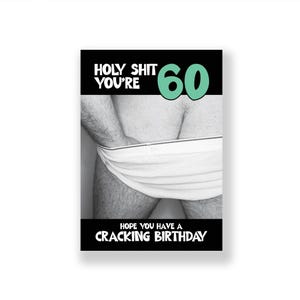 Lustige Karte zum 60.Geburtstag | Lustige Geburtstagskarte zum 60 Geburtstagskarte unfreundlich