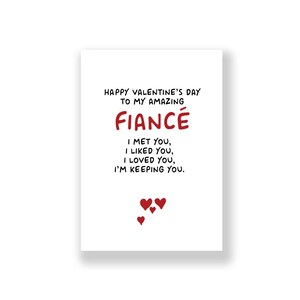 Carte de Saint-Valentin drôle | Saint-Valentin de fiancé | Carte de Saint-Valentin grossière | Carte de Saint Valentin drôle | Pour lui | pour elle | Fiancé