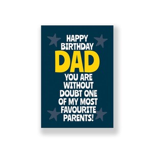 Divertente biglietto di auguri di compleanno per papà / Divertente biglietto di auguri di buon compleanno per papà / Biglietto di auguri di compleanno maleducato / Per papà
