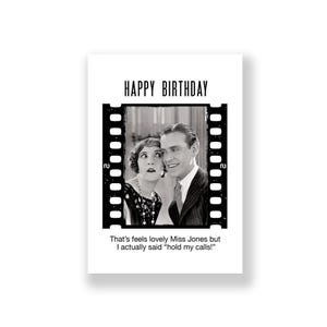 Cartão de aniversário engraçado | Cartão de feliz aniversário engraçado | Cartão de aniversário rude | Cartão de aniversário retrô | Cartão de aniversário vintage