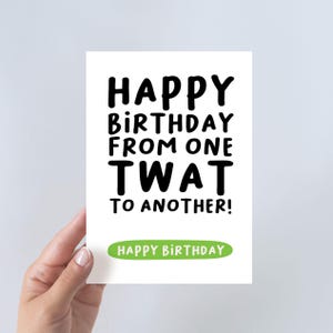 Funny Birthday Card | Funny Happy Birthday Card | Rude Birthday card