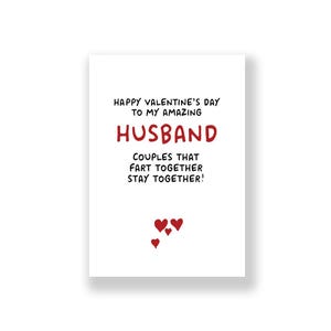 Funny Husband Valentine&#39;s Day Card | Husband Valentine&#39;s Day Card | Rude Valentines Card  | For Him | Husband Valentines Card