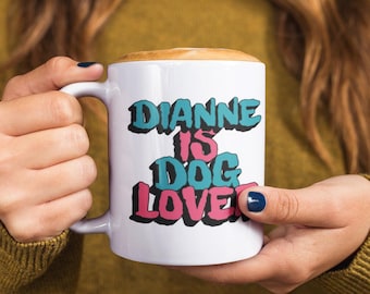 Dog Lover Ceramic Mug, Cute Coffee Tea Cup for Pet Owners, Let Coffee Speak for You and Your Furry Friend, Dog Mom Dad Gift