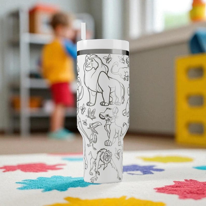 Lion King Stanley Tumbler – Gegraveerde Disney-beker – Aangepast cadeau – 14oz 20oz 30oz 40oz afbeelding 8