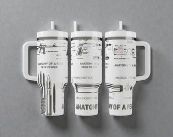 Anatomie einer Kirchenbank – Gravierter Stanley-Becher mit 2A-Lasergravur, taktisches Humor-Geschenk, 14 oz, 20 oz, 30 oz, 40 oz
