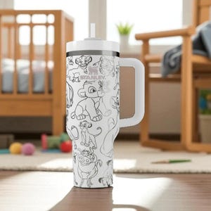 Lion King Stanley Tumbler – Gegraveerde Disney-beker – Aangepast cadeau – 14oz 20oz 30oz 40oz afbeelding 7