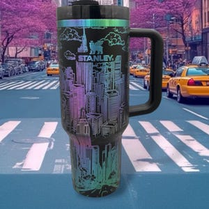 Grawerowany kubek New York Stanley | Kubek New York | Kubek New York | Kubek z grawerunkiem laserowym | Prezent dla niego lub dla niej