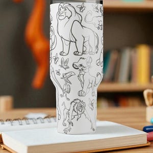 Lion King Stanley Tumbler – Gegraveerde Disney-beker – Aangepast cadeau – 14oz 20oz 30oz 40oz afbeelding 5